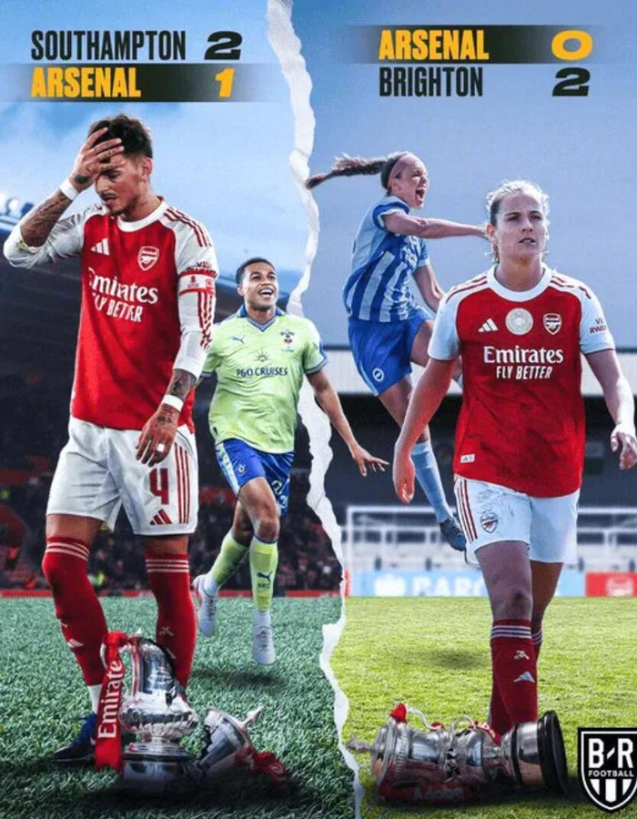 阿森纳女足足总杯四分之一决赛负于布莱顿提前